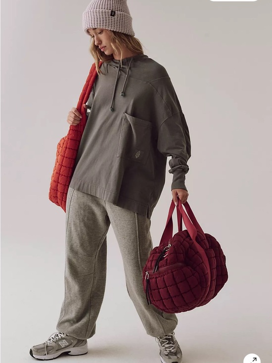 Free People Tops - Free People Hot Shot Hooded Layer In Gunmetal
